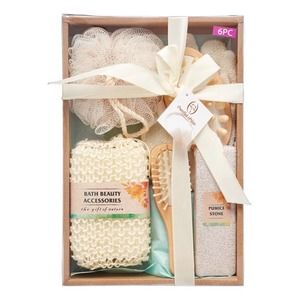 Essential Design Natural Bath & Spa Gift Set - 6PCS